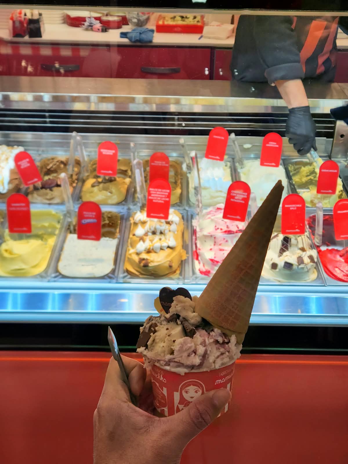 Chocolate, helado y parrilla, Bariloche, Argentina
